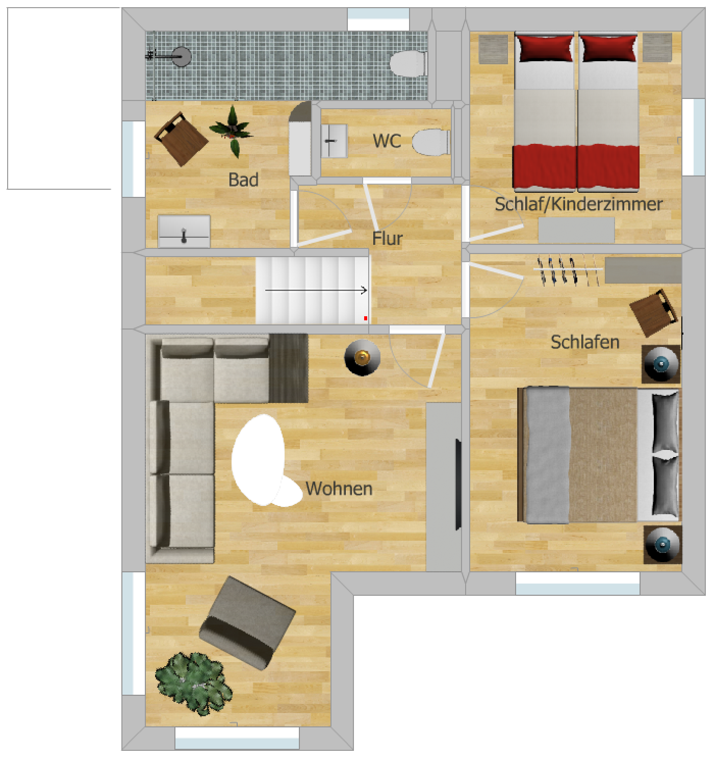 Grundriss Obergeschoss