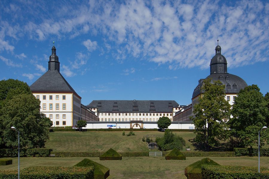 Schloss Friedenstein Gotha – Westansicht des Barockschlosses
